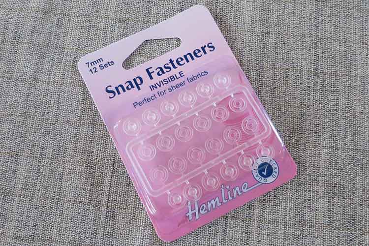 Clear Plastic Snap Fasteners, 7mm - Sew Irish
