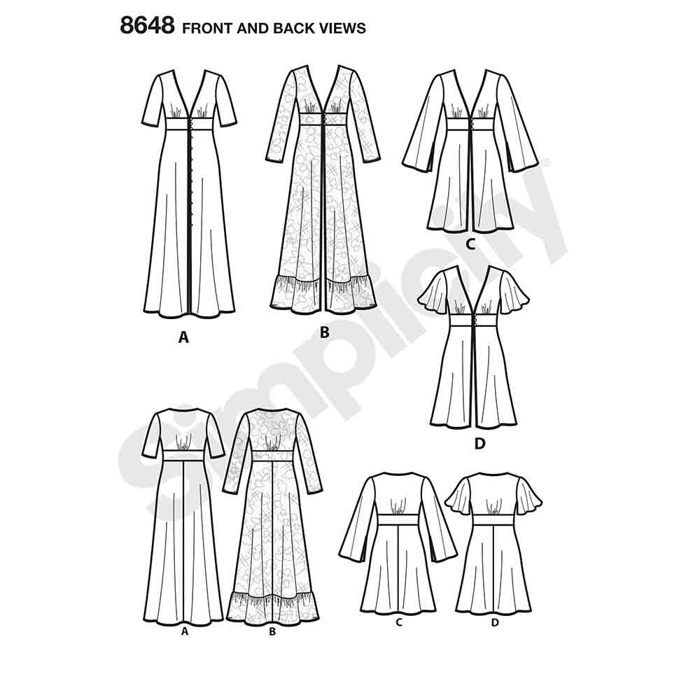 Simplicity 8648 Women s Duster in Two Lengths Sew Irish