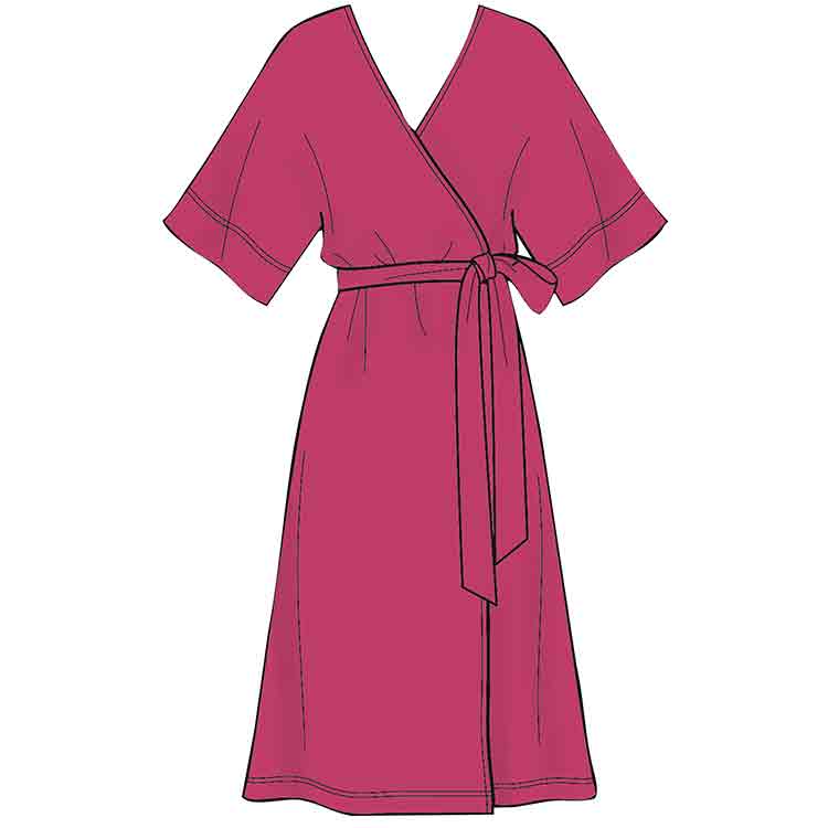 wrap dress top