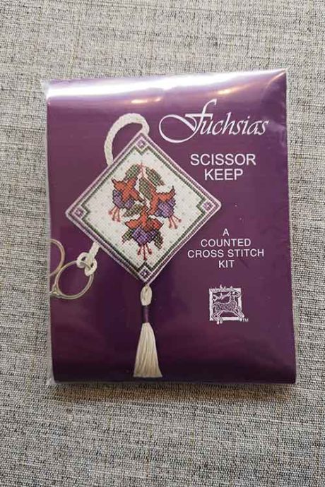 "Fuchsias" Scissor Keep Cross Stitch Embroidery Kit