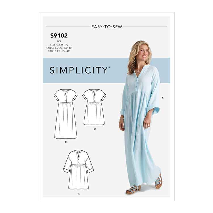 S8982, Simplicity Sewing Pattern Misses' Knit Two Piece Sweater Dress,  Tops, Skirts