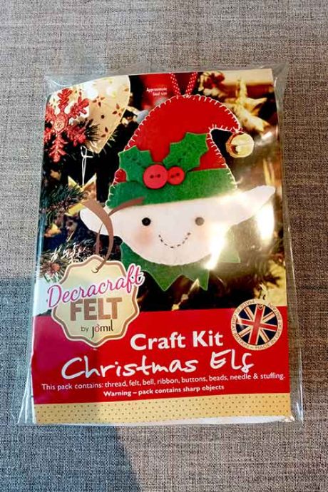 Felt Elf Christmas tree decoration kit