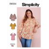 Womens Tops Sewing Pattern Simplicity S9334 Sizes 20W-28W New and Uncut  Pattern 