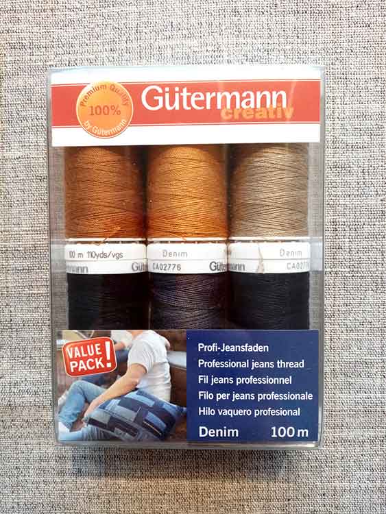 Gütermann Sewing Thread Set Denim - 6 spools 