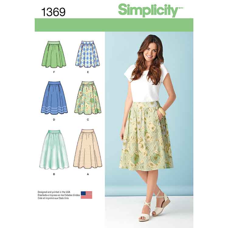 S1369 Women's Skirts in Three Lengths - Sew Irish