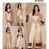 V1834 Misses' and Misses' Petite Robe, Belt, Camisole, Slip, Shorts and Pants