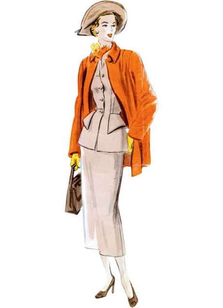 V1932 Misses' Vintage Suit and Coat