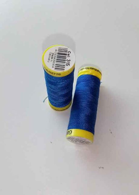 Gutermann Maraflex elastic thread, Col. 315 (cobalt blue)