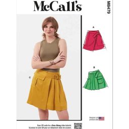 M8479 Misses' Wrap Skirts