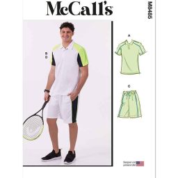 M8485 Men's Knit Tops and Shorts