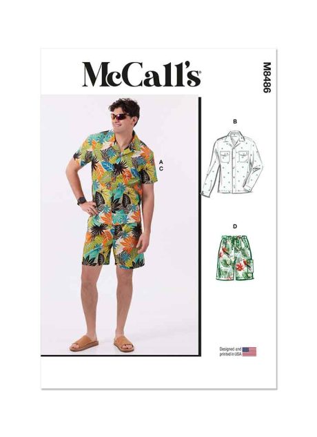 M8486 Men's Shirts and Shorts