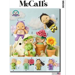 M8496 Plush Dolls and Accessories by Carla Reiss Design