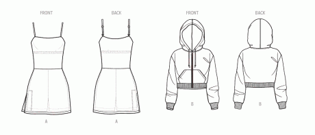 ME2080 Misses' Dress and Hoodie by The Stitch Fitz