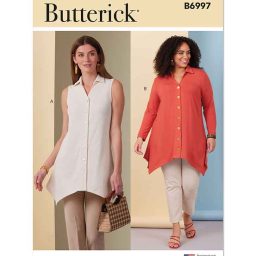 B6997 Misses' and Women's Knit Tops