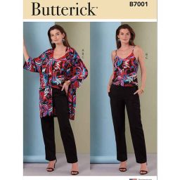B7001 Misses' Jacket, Camisole and Pants