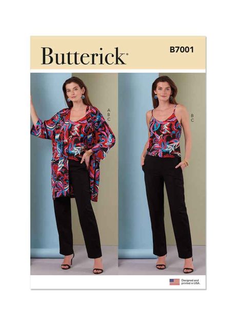 B7001 Misses' Jacket, Camisole and Pants