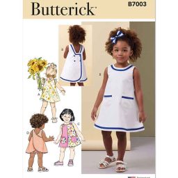 B7003 Toddlers' Dresses and Panties