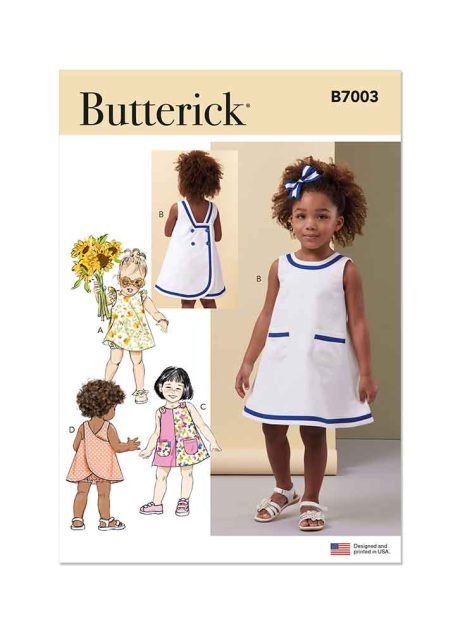 B7003 Toddlers' Dresses and Panties