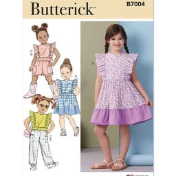B7004 Children's Dresses, Top, Shorts and Pants