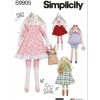 S9905 Slender Plush Bunny and Clothes By Elaine Heigl Designs