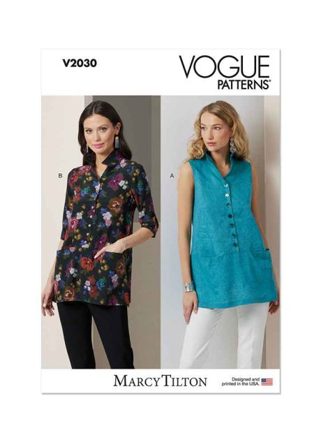 V2030 Misses' Tunics by Marcy Tilton