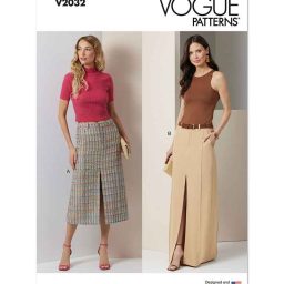 V2032 Misses' Skirt in Two Lengths