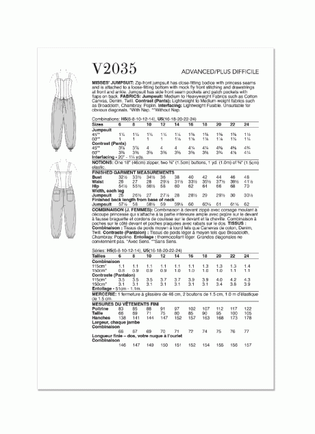 V2035 Misses' Jumpsuit by Rachel Comey