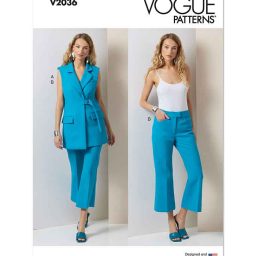 V2036 Misses' Vest and Pants
