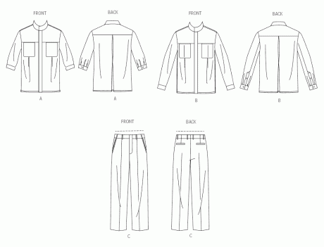 V2039 Unisex Shirt and Pants