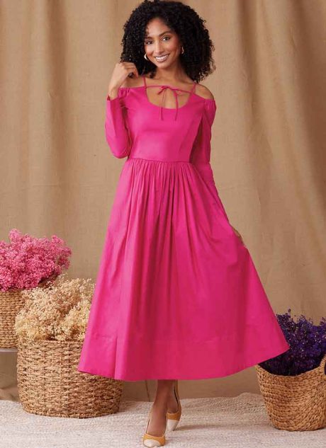 S9950 Misses' Dress with Sleeve and Length Variations