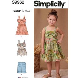 S9962 Children's Dress, Top and Shorts