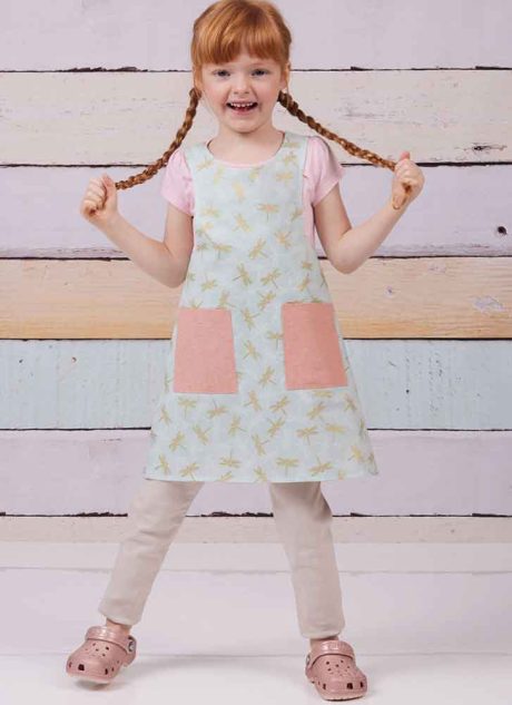 S9969 Children's and Misses' Reversible Aprons