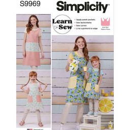 S9969 Children's and Misses' Reversible Aprons