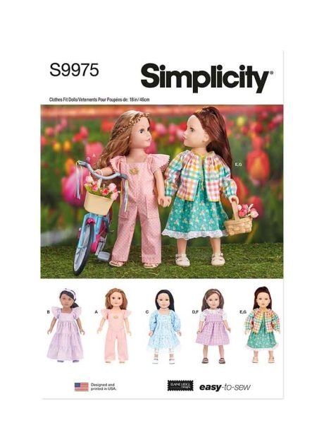 S9975 18" Doll Clothes by Elaine Heigl Designs