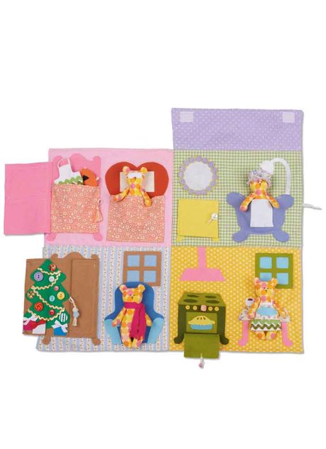 S9976 Doll House Backpack with Bear