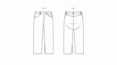 S3020 Unisex Adaptive Jeans by Sewn Adaptive