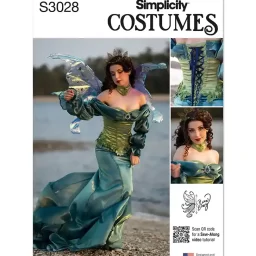 S3028 Misses' Fantasy Costume by Raine Emery