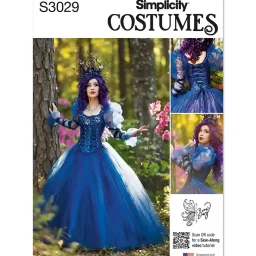 S3029 Misses' Ball Gown Costume by Raine Emery