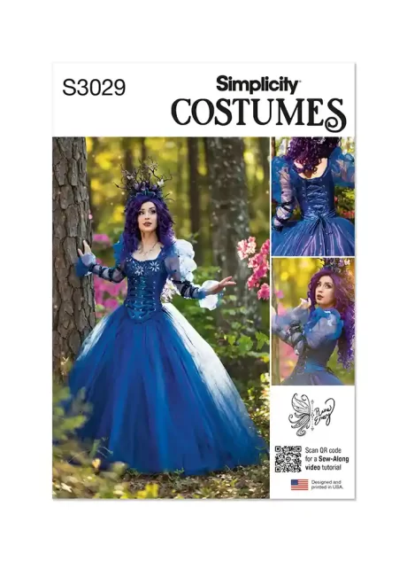 S3029 Misses' Ball Gown Costume by Raine Emery