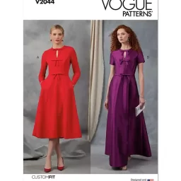 V2044 Misses' Dress with Sleeve and Length Variations