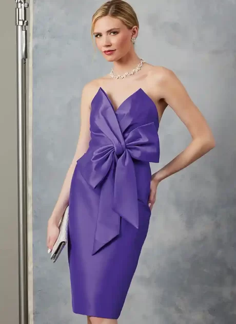 V2047 Misses' Evening Dress by Badgley Mischka