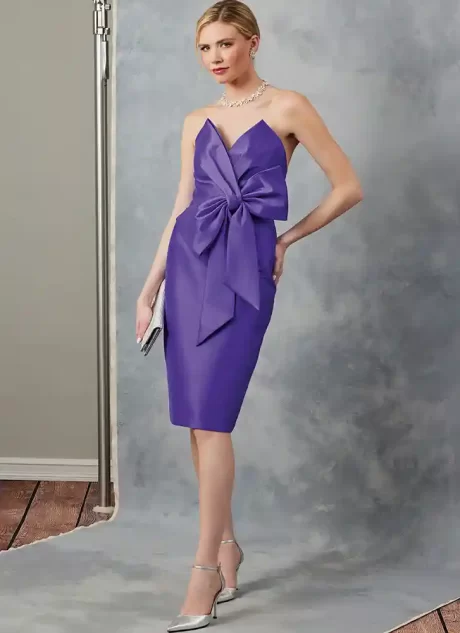 V2047 Misses' Evening Dress by Badgley Mischka