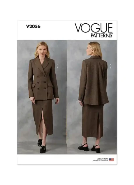 V2056 Misses' Jacket and Skirt