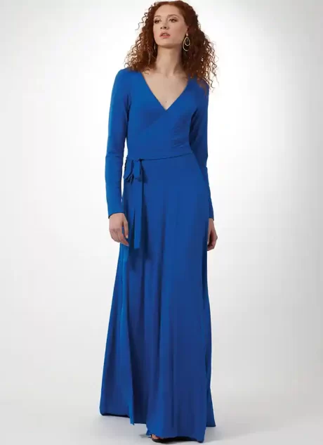 V2060 Misses' Wrap Dress Worn Forward or Backward by Diane Von Furstenberg