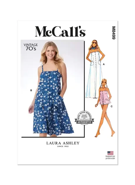 M8499 Misses' Dress and Top by Laura Ashley