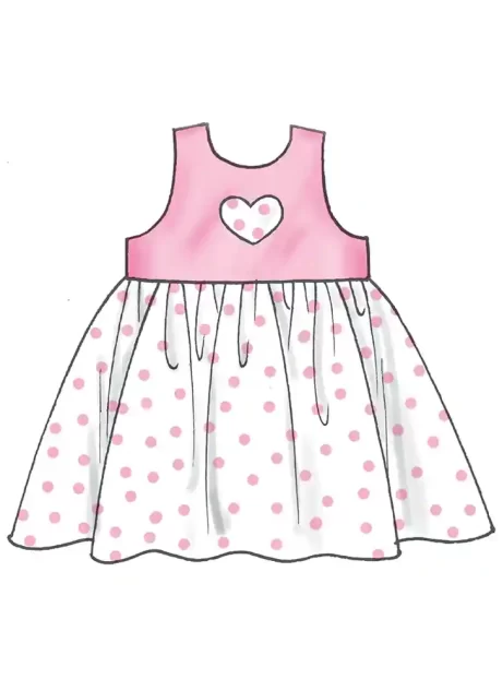 M8519 Infants' Dresses, Rompers, Panties and Hat by Laura Ashley