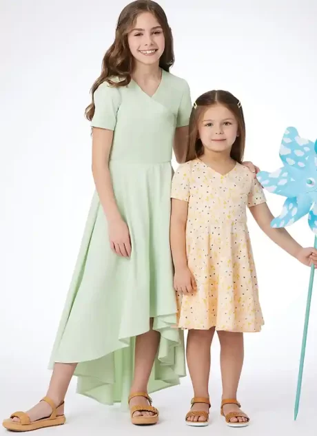 M8520 Children's and Girls' Knit Dresses