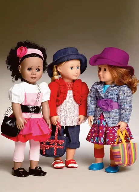 M8524 18" Doll Clothes by Laura Ashley