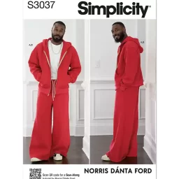 S3037 Men's Sweatshirt and Sweatpants by Norris Danta Ford