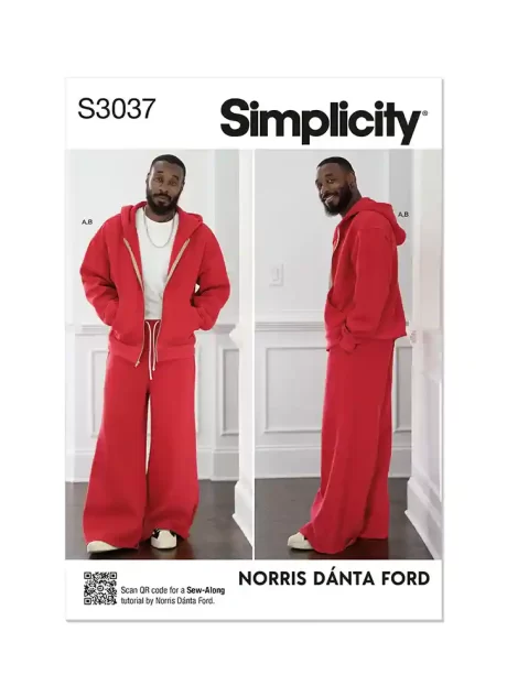 S3037 Men's Sweatshirt and Sweatpants by Norris Danta Ford